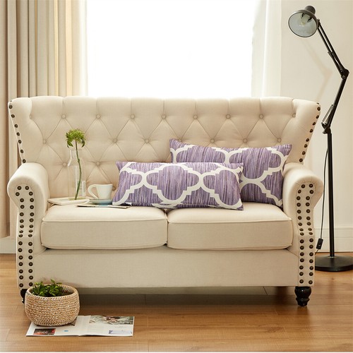 2 x Decorative Honor Throw Pillow Covers for Couch Bed Sofa Simple Pillow Cases - Picture 5 of 21