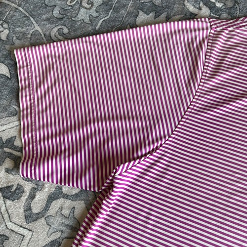 FootJoy Polo Hombre 2XL XXL Rosa Rayas Ecuestre 2016 Juegos Olímpicos Manga Corta - Imagen 12 de 19