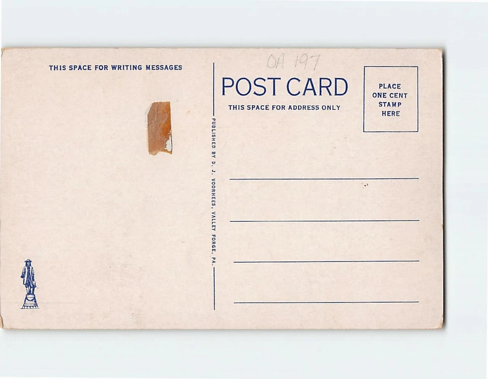 Postcard  Interior Washington Memorial Chapel Valley Forge Pennsylvania - Image 2 of 2