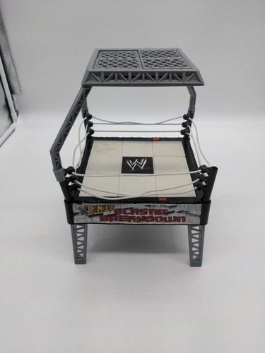 WWE Rumblers Blastin Breakdown Playset Ring Cage Incomplete For 20 Parts - Picture 1 of 7