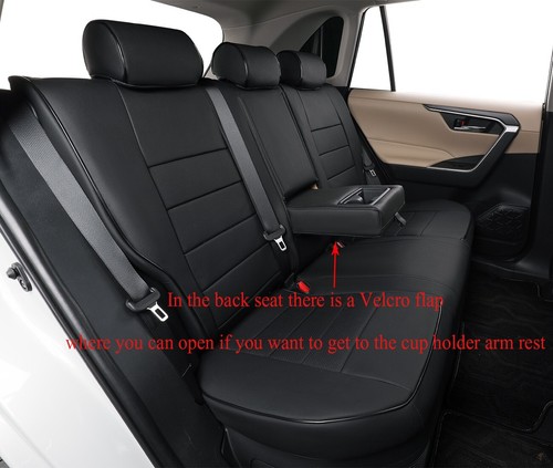 EKR Custom Fit RAV4 Car Seat Covers for Toyota RAV4 2013-2025 Full Set Leather - Picture 48 of 72