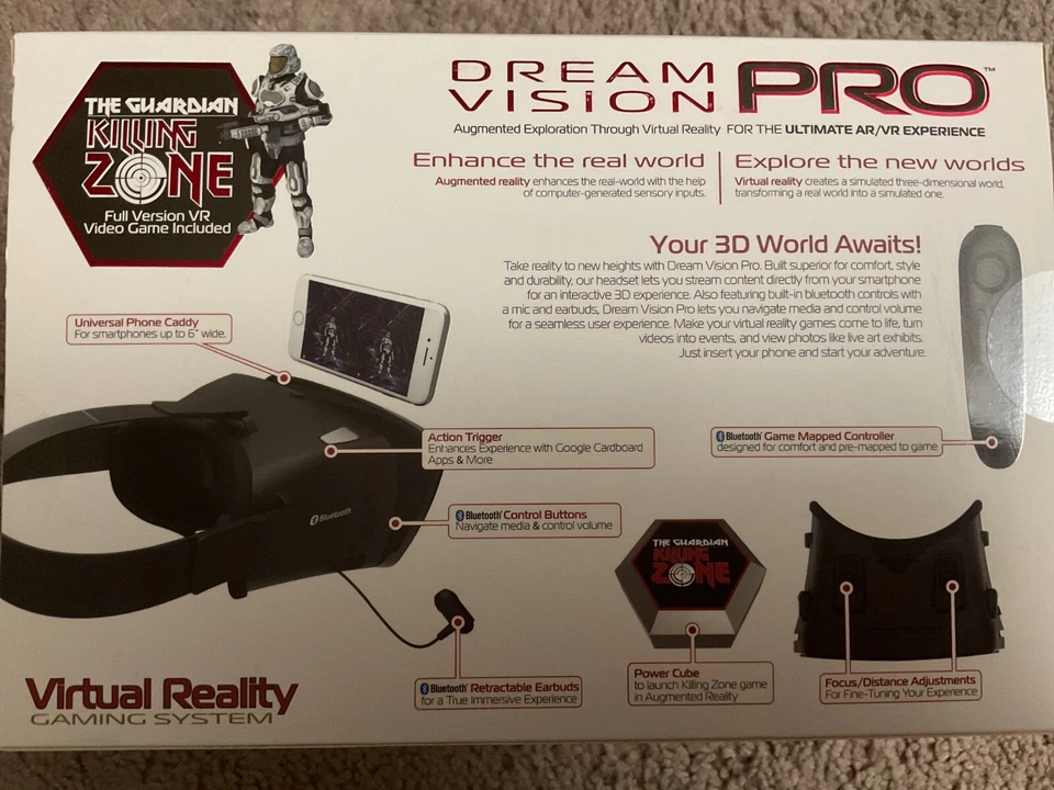 NEW VR GAMING DREAM VISION PRO Virtual Reality Smartphone Headset   ISO/ Ready - Image 4 of 4