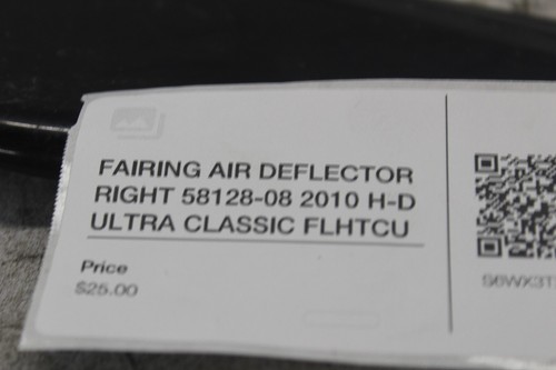 DEFLECTOR DE AIRE DERECHO CARENADO 58128-08 2010 H-D ULTRA CLÁSICO FLHTCU - Imagen 2 de 10