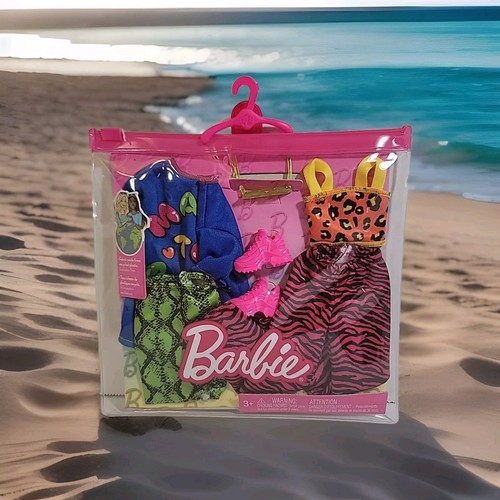 Barbie Clothes, Fashion and Accessory 2-Pack Dolls, 2 Vibrant Outfits with Styli - Picture 2 of 4