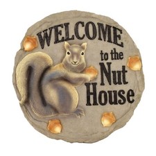 - Garden Décor - Nut House Stepping Stone - Decorative Stone for Garden