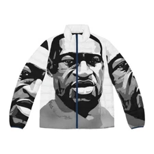 George Floyd - Men's Puffer Jacket (AOP)