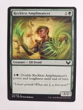 MTG Magic The Gathering Card Reckless Amplimancer Creature Elf Druid Green 