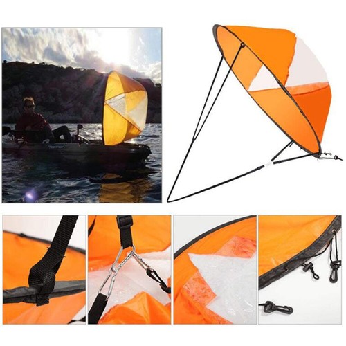 Faltbarer Kayak Sail Scout Windwind le plus cher Paddel Popup Kanu Kayak Segel mit klarem