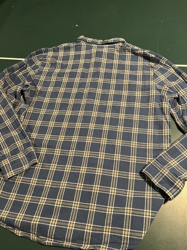 Men’s XL Volcom Flannel Long Sleeve Collared Blue Button Shirt Skate Grunge - Picture 4 of 6