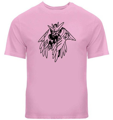 Mens/Unisex Tee T-Shirt Short Sleeve Anime Graphic Custom EW-01 Wing Gundam Zero - Picture 19 of 20