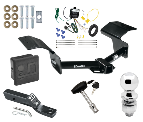 Trailer Tow Hitch For 04-09 Cadillac SRX without Sport Fascia Wiring Ball & Lock - Picture 1 of 12