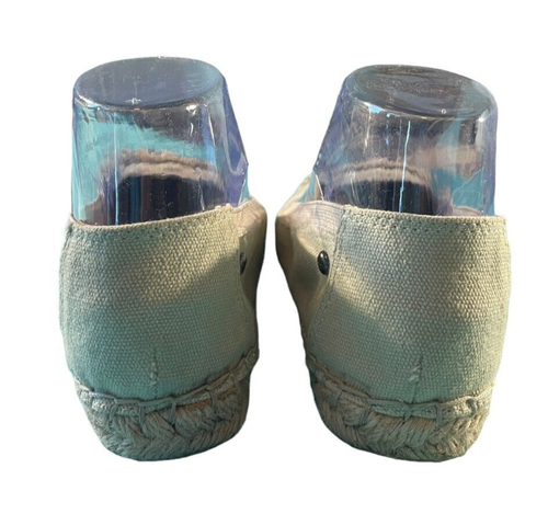 Zapatos para mujer Simply Vera Wang de lona elástica con dedos de tweed natural talla 6 - Imagen 3 de 6