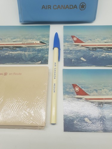 Vintage 1980's Air Canada Pack - Postcard, Letter Writing Folder & Pen - Bild 4 von 9