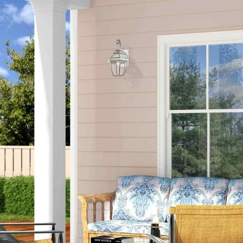 AVIANCE LIGHTING Aston 1 Light Brushed Nickel Outdoor Wall Sconce - Picture 5 of 12