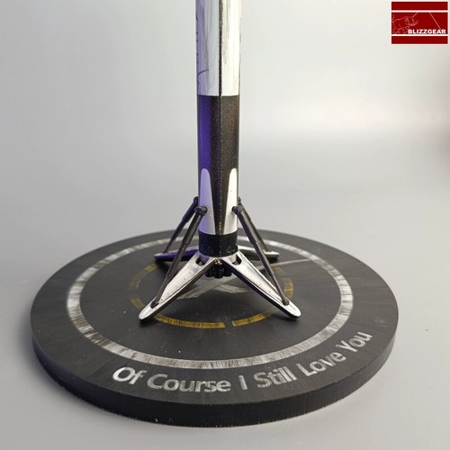 Hecho a mano 1:200 Spacex Cohete Pintado Modelo Falcon 9 Etapa 1 Recuperación con Plataforma - Imagen 4 de 6