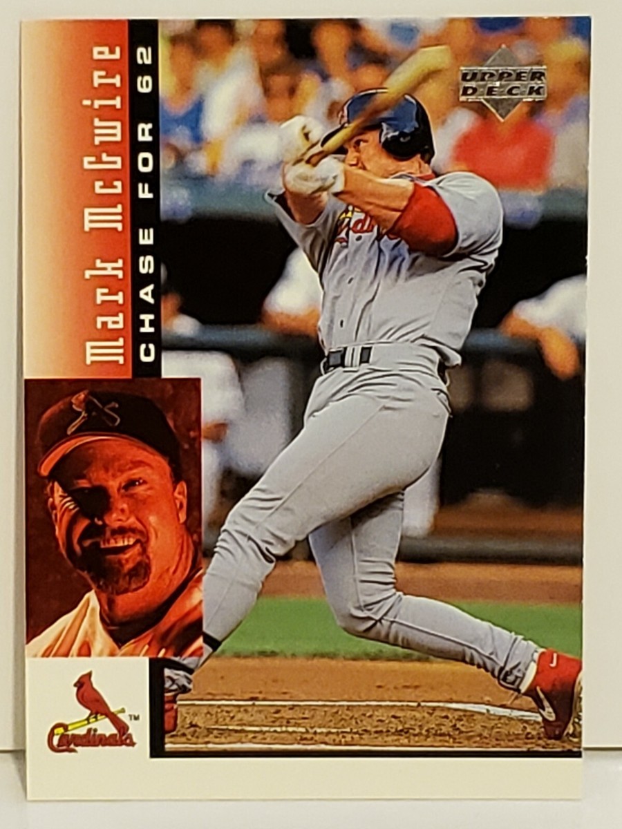 1998 Upper Deck Mark McGwire Chase For 62 1/30 Baseball Card