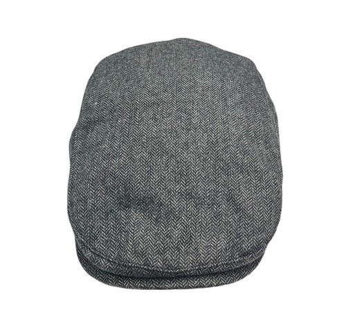 Men's Adults Ben Sherman Herringbone Flat Caps & Baker Boy Hats Grey Navy Blue - Picture 10 of 11