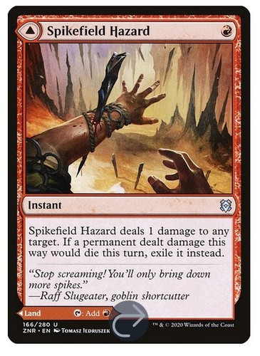 x4 NM (Playset) Spikefield Hazard, MTG, Zendikar Rising, Magic, 166 - Picture 1 of 1