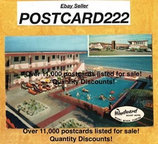FL Miami Beach 1950s era postcard WINDWARD RESORT MOTEL 16051 Collins ave