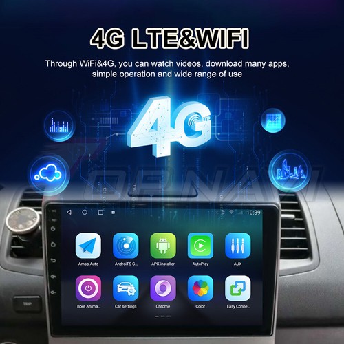10.1Inch Androind 10.0 Car GPS Navi for Hyundai Kona Encino 2018-2021 Stereo 4G - Picture 8 of 12