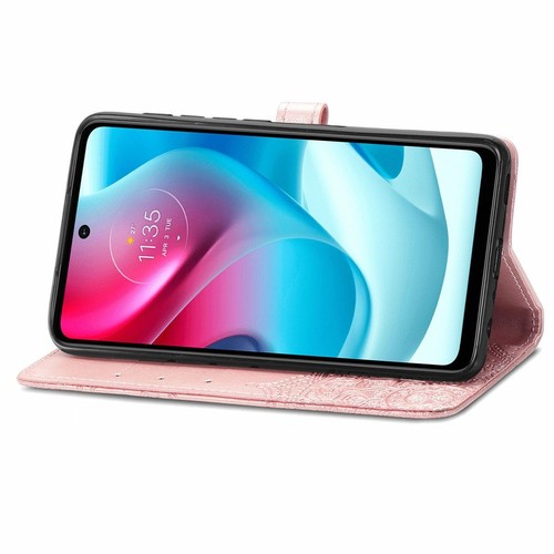Ochrona Etui na telefon komórkowy do Motorola Moto G60S Case Flip Cover Pokrowiec Etui Czarne - Zdjęcie 17 z 25