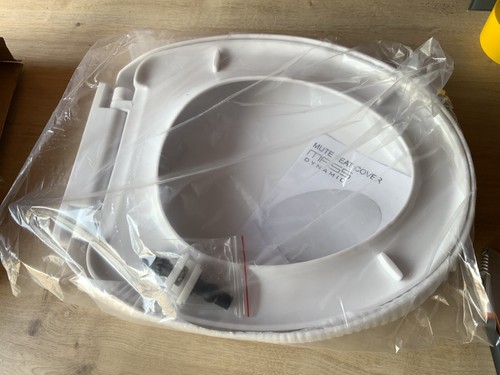 Toilet Seat Mass Dynamic Mute Cover MD 11640PP White Soft Close New - Imagen 4 de 6