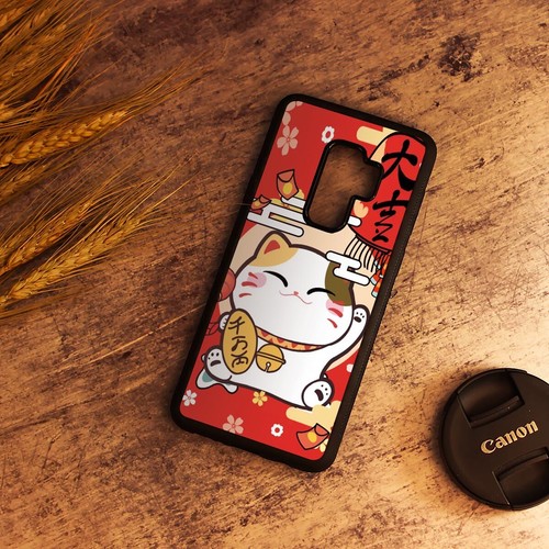 ( For Samsung S9 Plus / S9+ ) Back Case Cover AJ12760 Lucky Cat - Picture 4 of 6