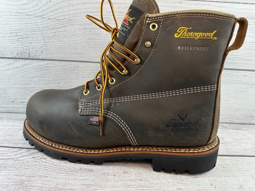 Thorogood American Heritage 6 Safety Boots Mens Size 11EE Brown Waterproof - Picture 6 of 9