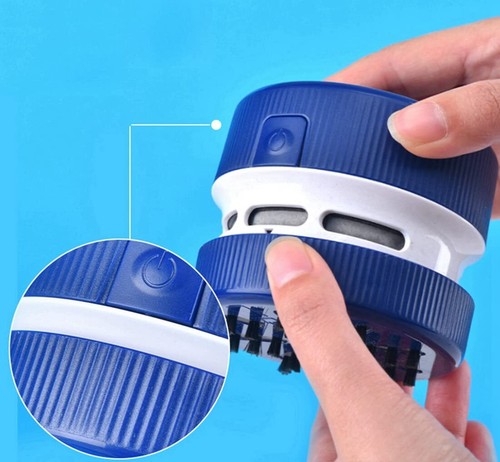 Mini Portable Handheld Tabletop Desktop Vacuum Cleaner for Hairs Crumbs Keyboard - Picture 5 of 7
