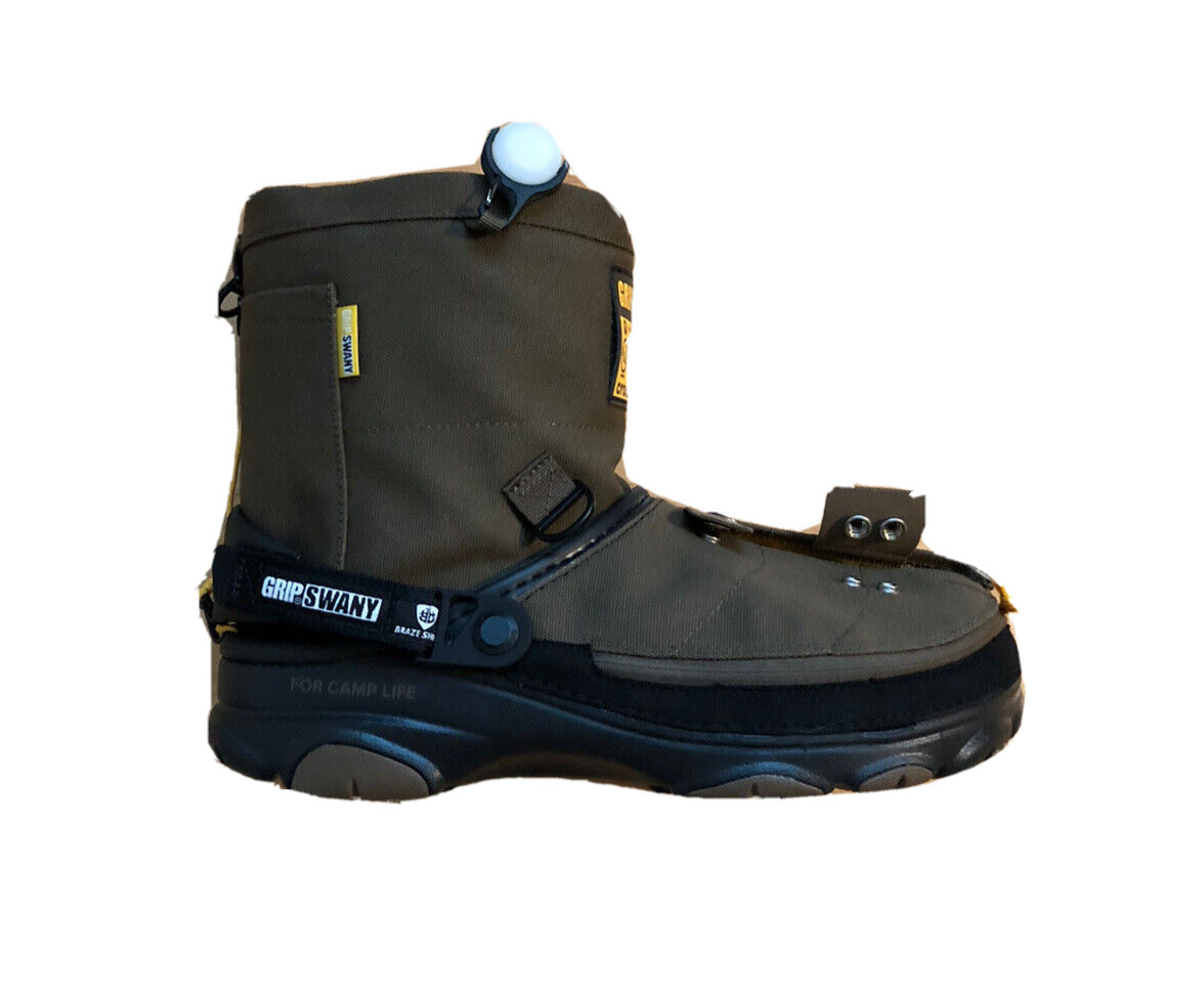 Crocs Classic All Terrain atmos Grip SWANY Olive Boots 208017-337 Men Sz 11 NEW