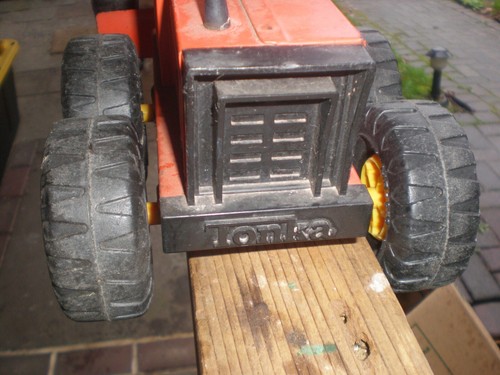 Niveladora de carretera TONKA de colección años 70 naranja acero prensado 17,5" MR-970 ENVÍO GRATUITO - Imagen 5 de 6