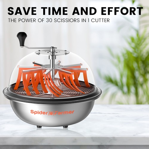 Spider Farmer 16 Inch Bud Leaf Bowl Trimmer with Serrated Blades for Hydroponics - Bild 7 von 7