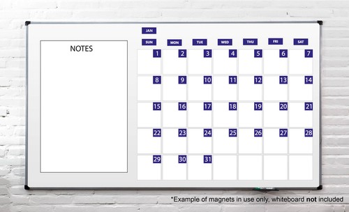 DCM Solutions whiteboard calendar magnets - Dates & Months - Made in USA - Picture 33 of 36