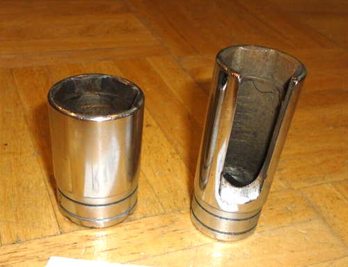SNAP-ON TOOLS 2 PIECE 7/8 VACUUM SWITCH & 1-1/16 OIL PRESSURE SENDER SOCKETS - Foto 9 di 14