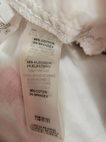 Damenhose Calvin Klein Größe 16 Blumenmuster Gold Reißverschluss Fronttaschen Frühlingskleidung - Bild 4 von 7