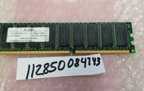 1GB DDR DDR1 PC2700E 333MHZ DDR1-333 PC 2700 ECC UNBUFFERED 184PIN 64X8 - 第 1/1 張圖片