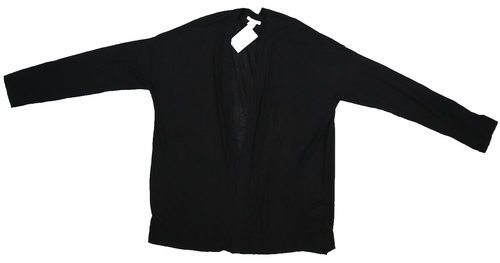 H&M Basic Womens Black Long Sleeve Lightweight Open Front Cardigan Sweater M