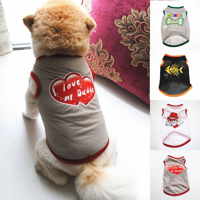 Pet Cat Dog Clothes Cartoon Vest T Shirt Coat Puppy Small Dog Clothes Apparel⇓ - Image 4 of 4