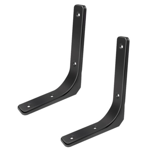 2 Sets Wall Floating Support Floating Shelf Bracket Wall Shelf Bracket - Imagen 3 de 12