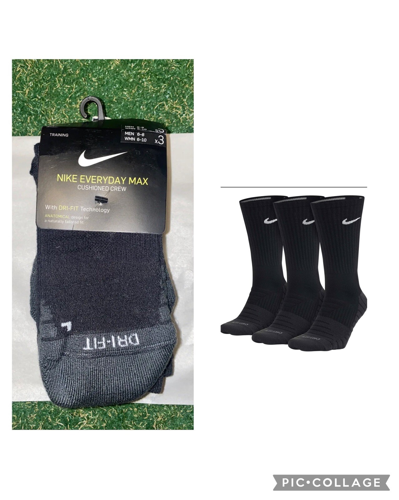 Prove stereo insurance NIKE EVERYDAY MAX DRI FIT CUSHIONED CREW SOCKS BLACK 3 PACK SX5547 010 M 6-8 | eBay Prove stereo insurance NIKE EVERYDAY MAX DRI FIT CUSHIONED CREW SOCKS BLACK 3 PACK SX5547 010 M 6-8 | eBay