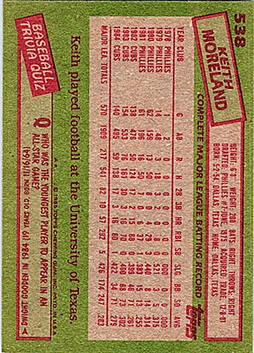 1985 Topps Baseball - Pick / Choose Your Cards List 2 - Picture 145 of 419