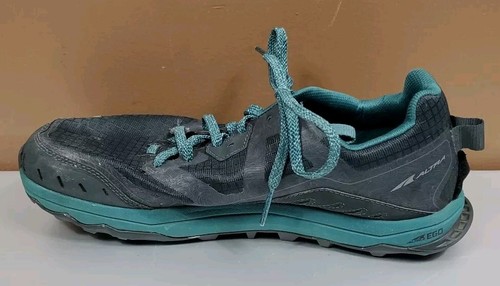 ALTRA LONE PEAK 6 WOMENS AL0A548E043 BLACK/GREEN  SIZE 10 - Picture 2 of 11