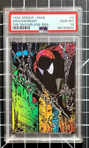 1992 Marvel Comic Images Spider-Man McFarlane - #3 Arachknight - PSA 10 GEM MINT - Picture 3 of 6