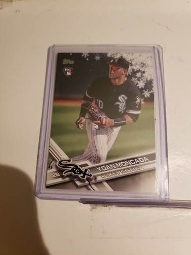 Yoan Moncada 2017 Topps #HMW70 Walmart Snowflake RC White Sox - Picture 1 of 3