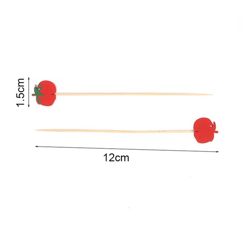 100Pcs Mix Fruit Tomato Picks Cupcake Fruit Fork Dessert Salad Cocktai St.WG - Imagen 2 de 12