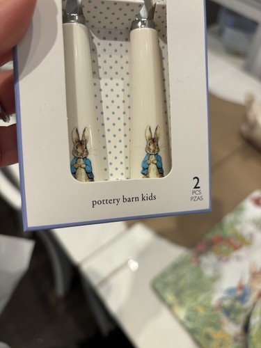 Disney Pottery Barn School Peter Rabbit Utensil Set Party Holiday Kid Gift , - Picture 15 of 24