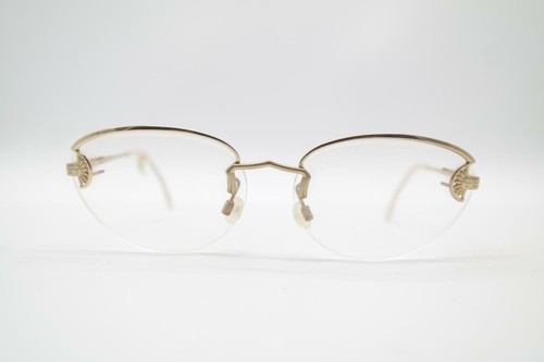 Vintage Metzler 5418 Gold Halbrand Brille Brillengestell eyeglasses NOS - Bild 1 von 6