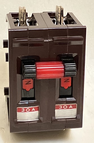 Wadsworth A230NI 30 Amp 2 Pole 2P Type A Metal Foot / Tabs Breaker A230 - Picture 8 of 22