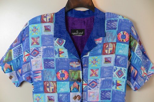 Carole Little Vintage Maritim Thema Viskose Blazer & Krawatte Bluse Set Größe PS - Bild 4 von 11