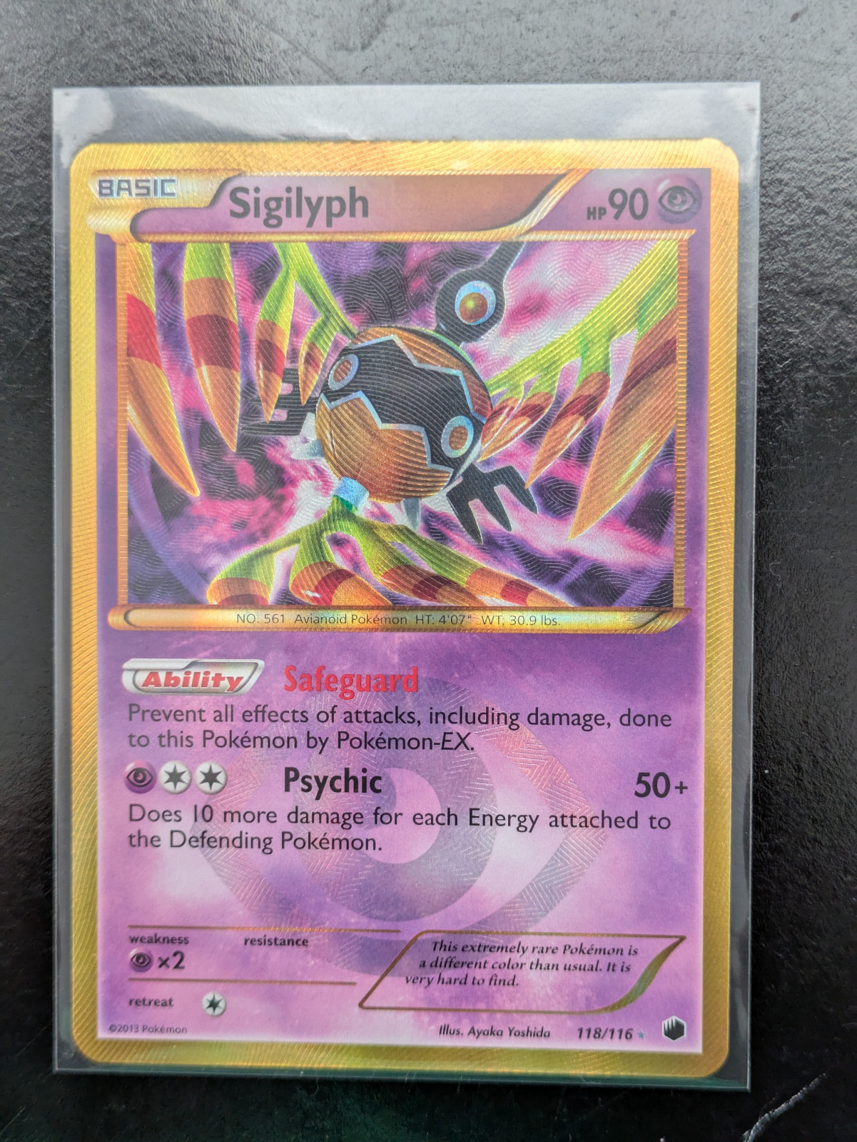 Sigilyph 118/116 2013 Pokemon Plasma Freeze Holo NM-
